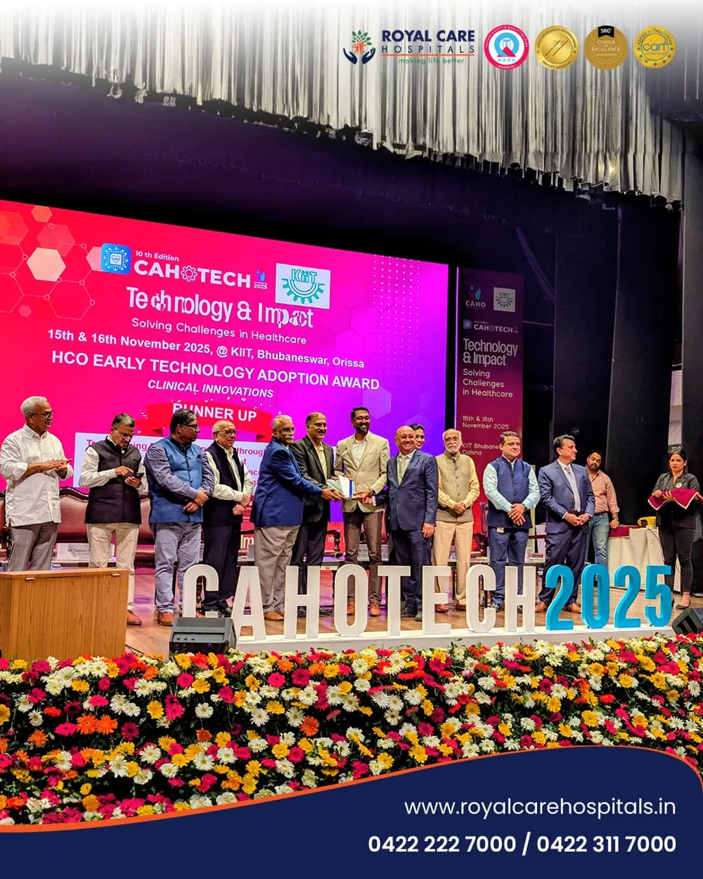 Royal Care Hospital Clinches the Prestigious CAHO TECH Award 2025: A Milestone in Tech-Driven Healthcare Excellence