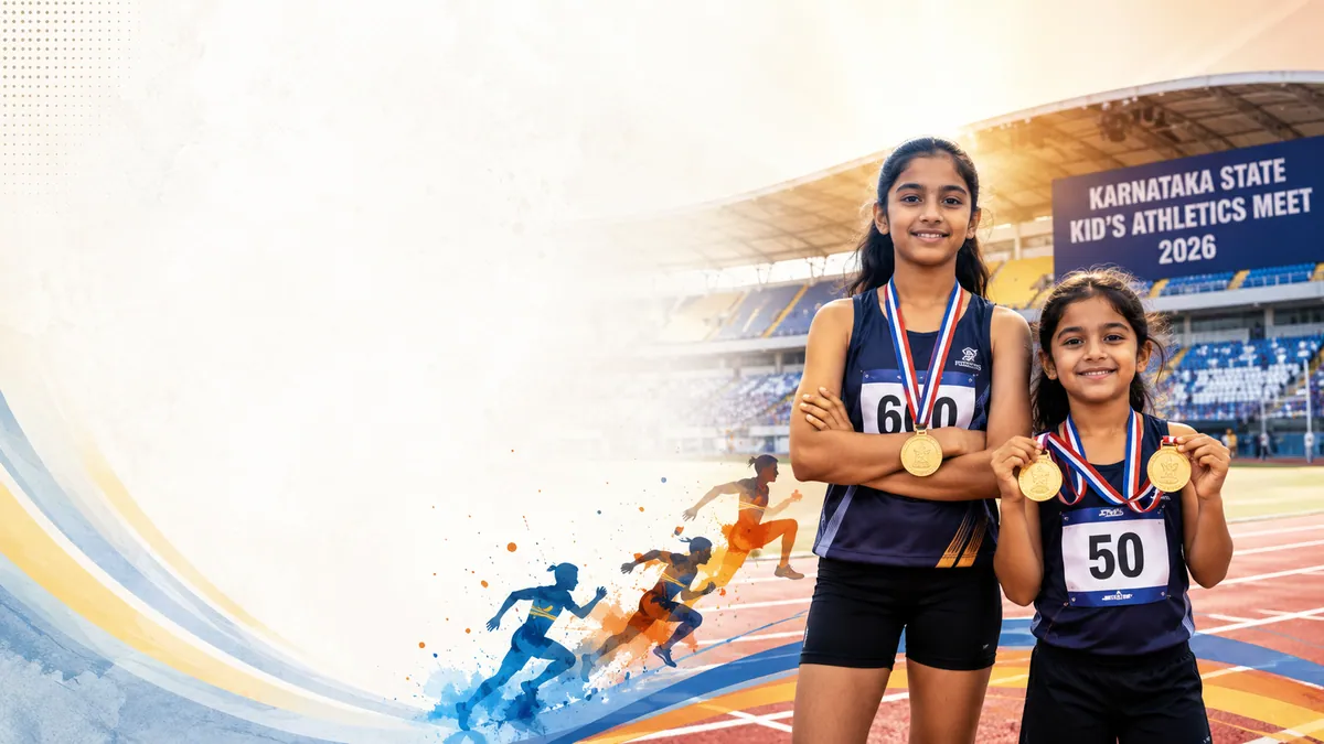 Twin Triumphs on the Track: Ladyhill School’s Kshamaya & Adithi Amin Shine @ the Karnataka State Kids Athletics Meet 2026